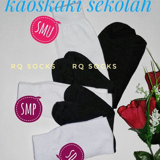 harga kaos kaki berlogo sekolah sd smp sma